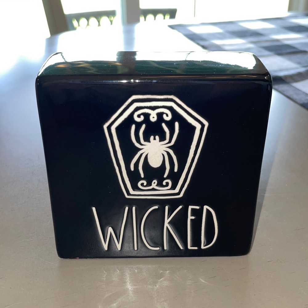 Rae Dunn Wicked Halloween Block